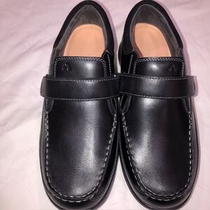 Black Leather Men's Loafers